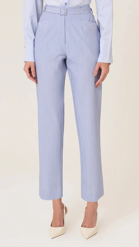 calça reta dudalina risca de giz elsa