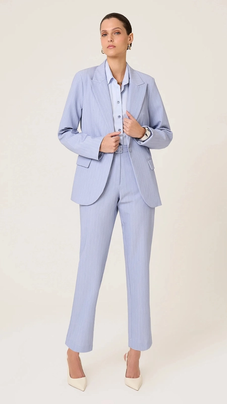 calça reta dudalina risca de giz elsa