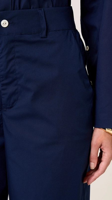 calça reta dudalina lisa elástico cós