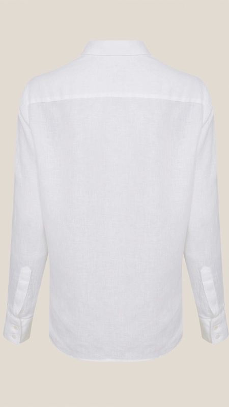 camisa dudalina ml regular linho 100%