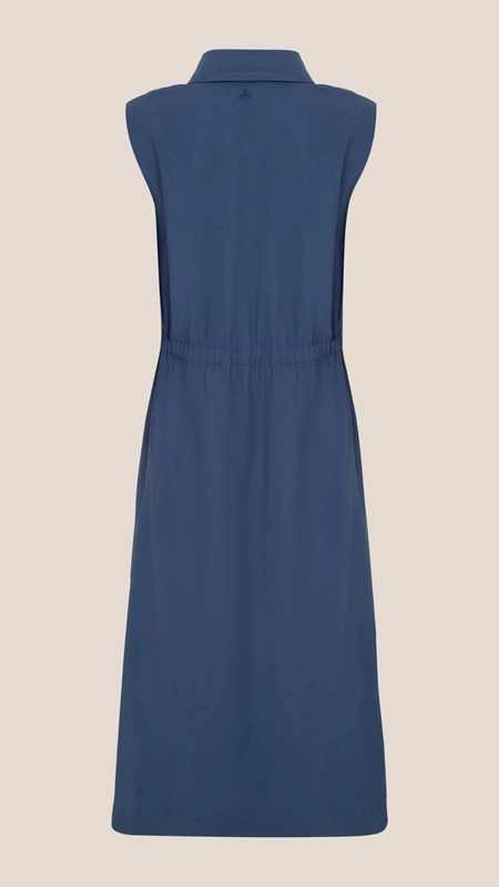 vestido midi dudalina pespontado