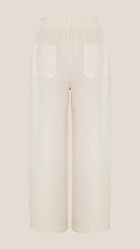 calça reta dudalina linho 100%