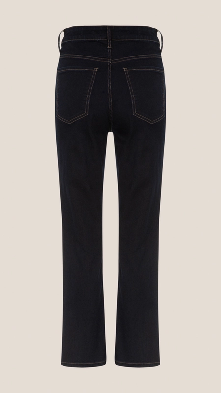 calça jeans dudalina poliana reta capri