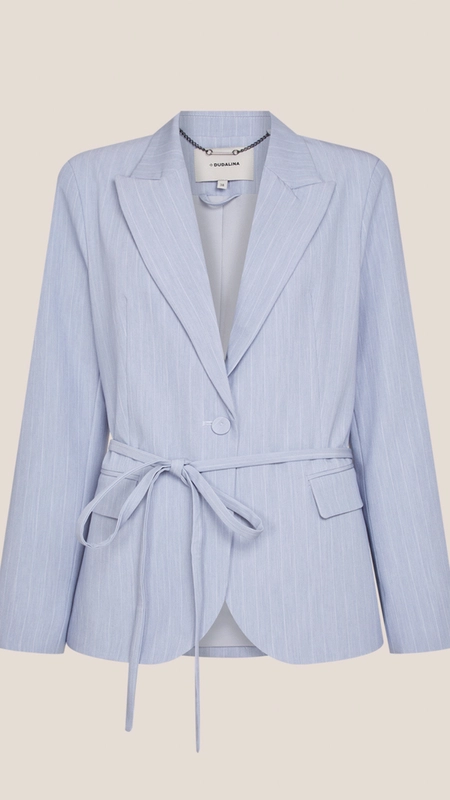 blazer dudalina risca de giz elsa amarração