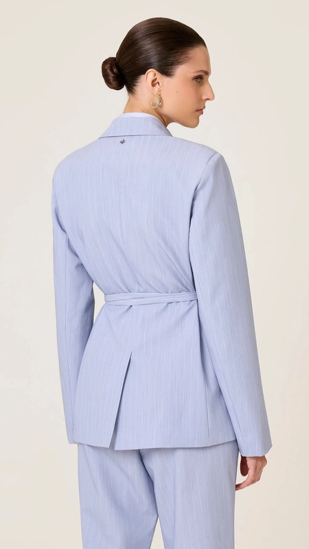 blazer dudalina risca de giz elsa amarração