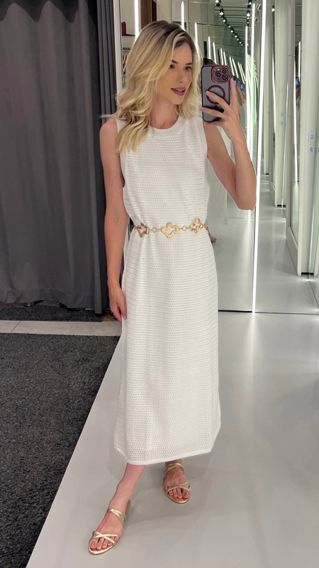 vestido midi dudalina texturizado