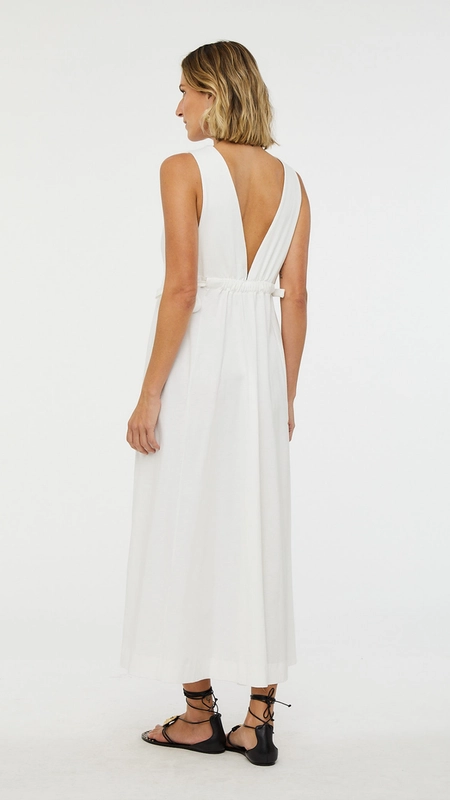 vestido midi animale amarração lateral