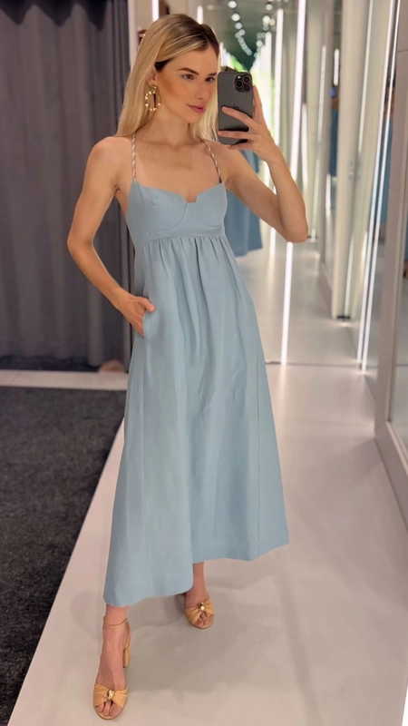 vestido midi animale meia taça