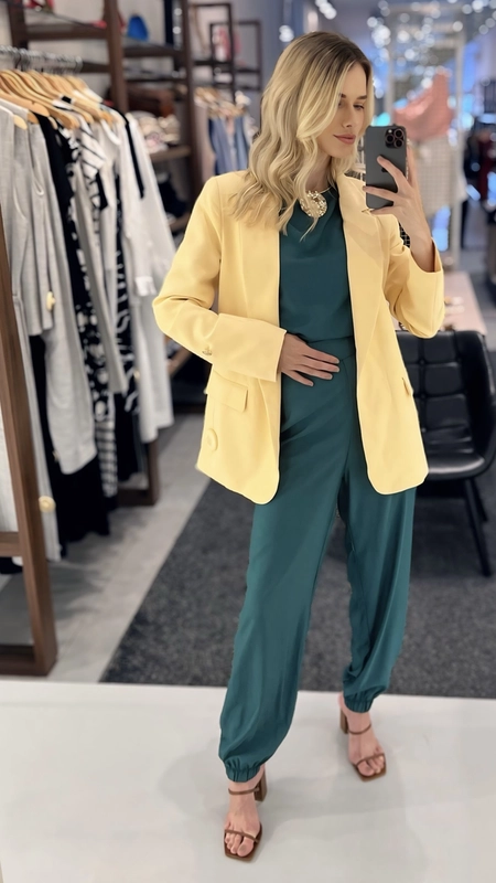 blazer alongado manga longa optimus