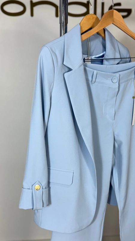 blazer alongado manga longa optimus