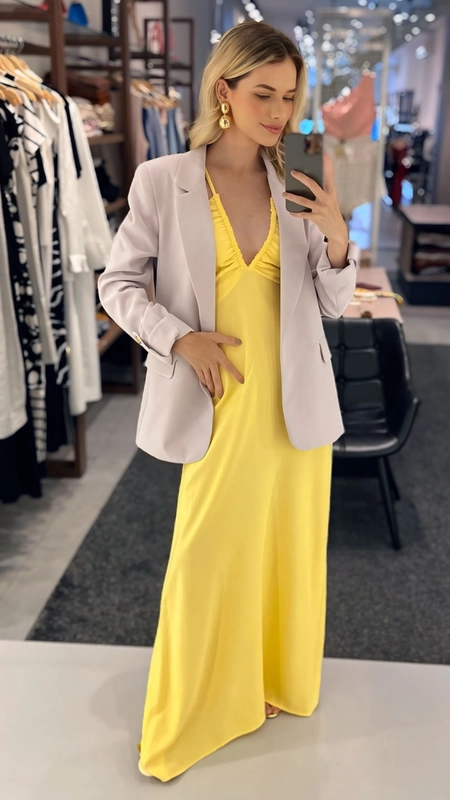 blazer alongado manga longa optimus