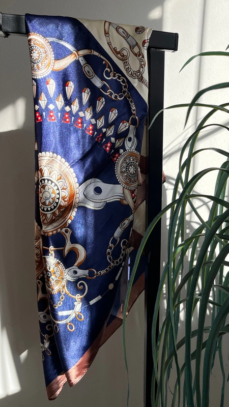 lenço diamantes 90x90