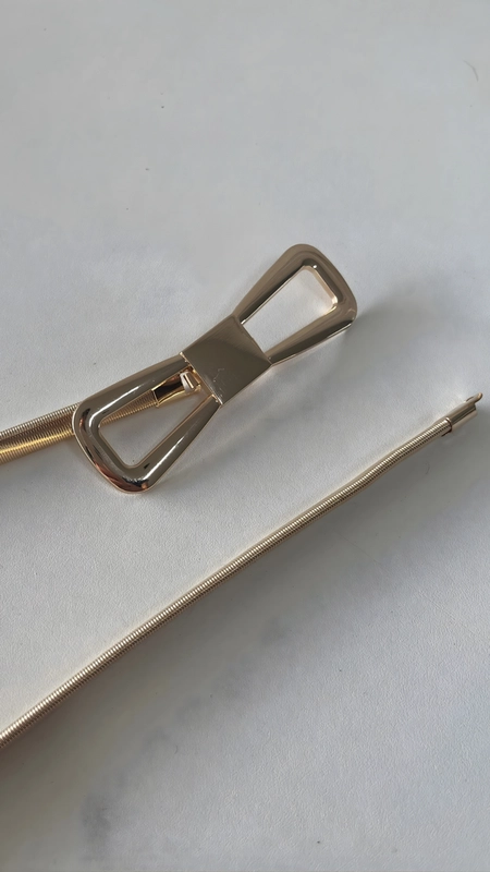 cinto metal flexível fivela Laço