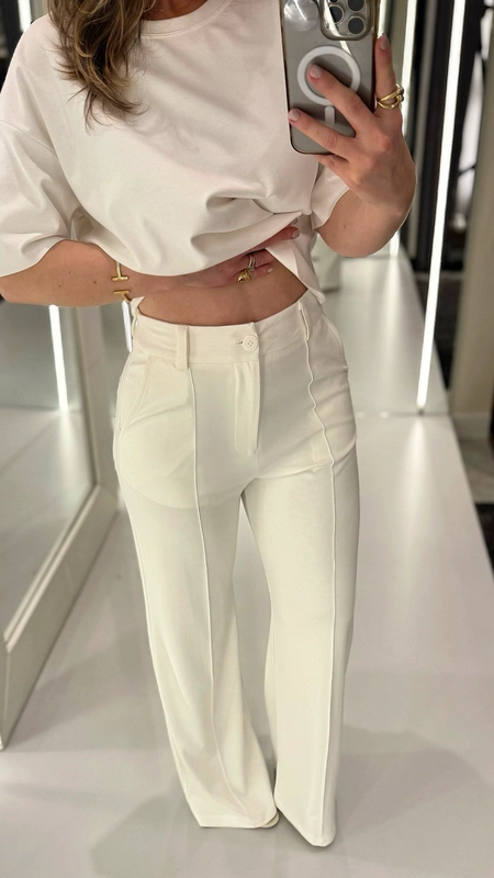 conjunto com calça malha ponto roma sophia