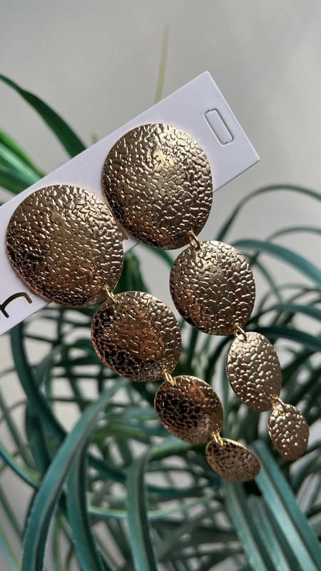 brinco maxi texture alongado