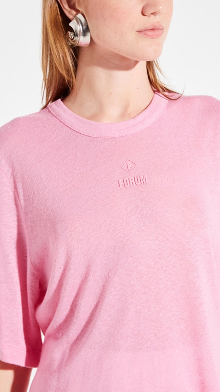 Camiseta forum viscolinho manga curta