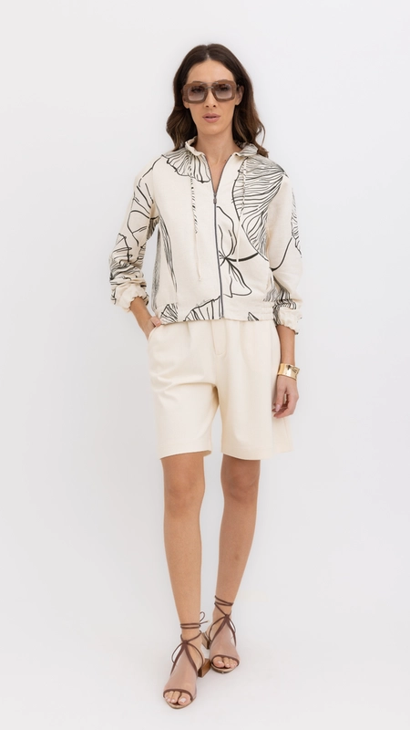 jaqueta borda barroca est folhas