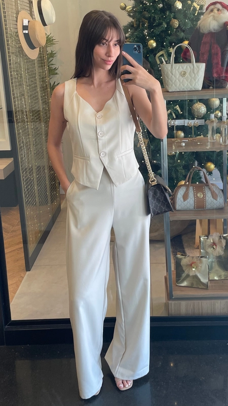 conjunto calça e colete sophie