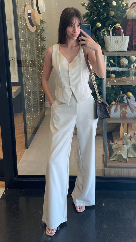 conjunto calça e colete sophie