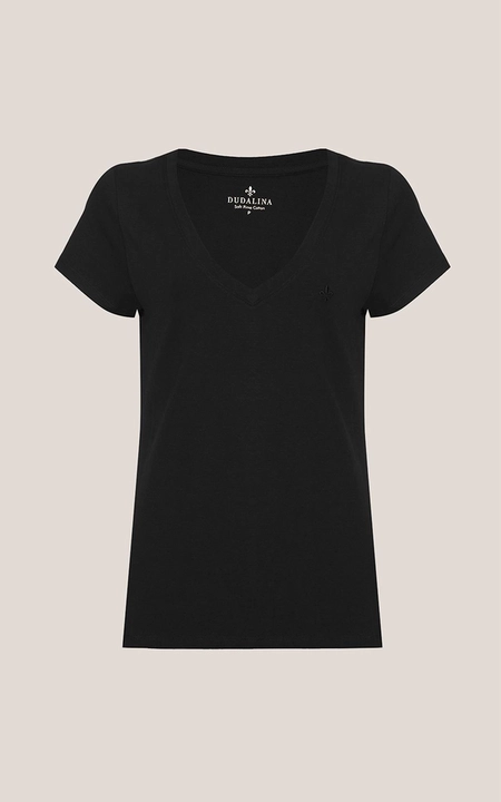 blusa mc dec v algodão pima dudalina