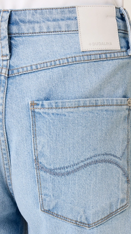 calça jeans melissa wide leg dudalina