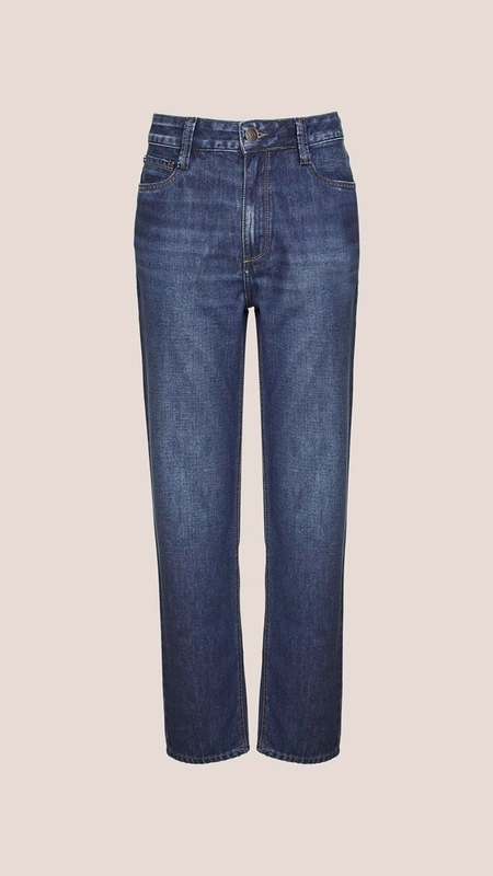 calça jeans mom s alta fp dudalina