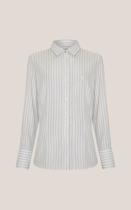 camisa ml slim ft listrado edna dudalina