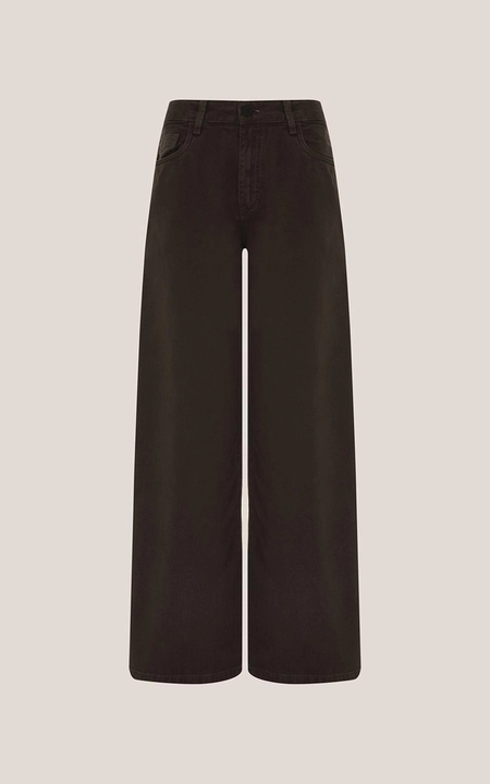 calça sarja melissa wide dudalina