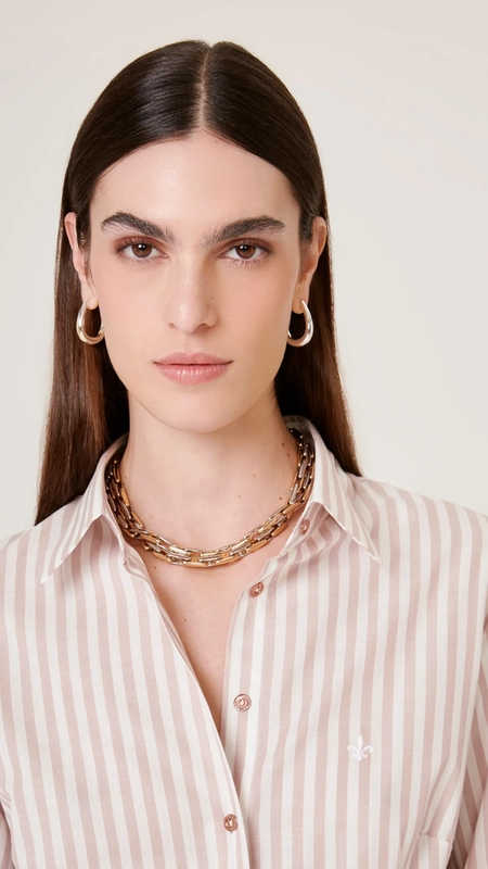 camisa ml slim ft listrado dudalina