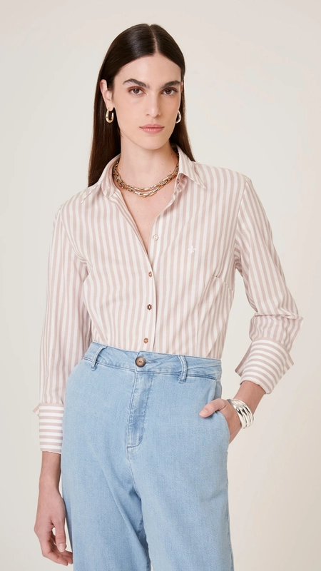 camisa ml slim ft listrado dudalina