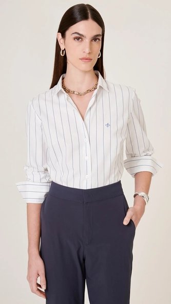 camisa ml slim ft listrado dudalina