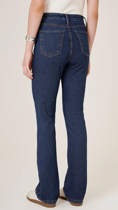 calça jeans perola bootcut dudalina