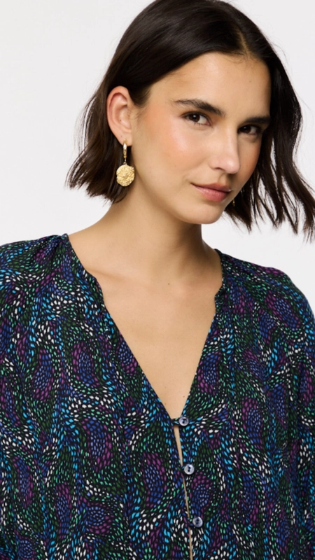 vestido midi animale boho textura fairy