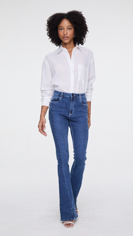 calça jeans animale boot basic midi fenda