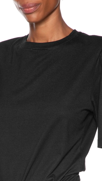 vestido t-shirt curto animale frente torcida