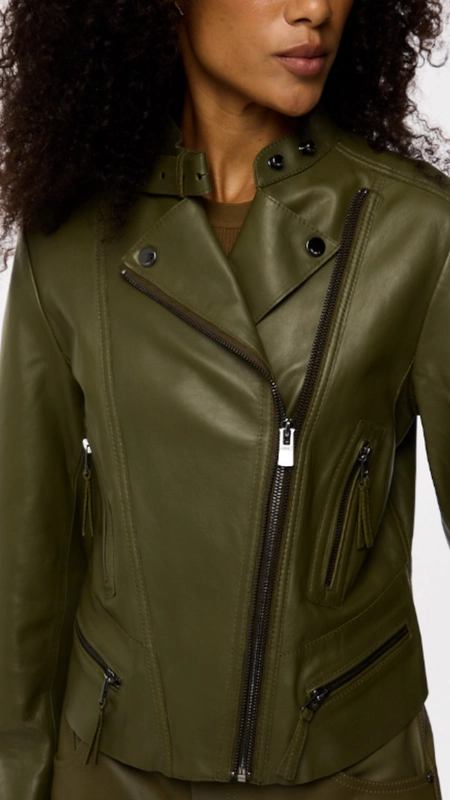 jaqueta de couro animale motor classica