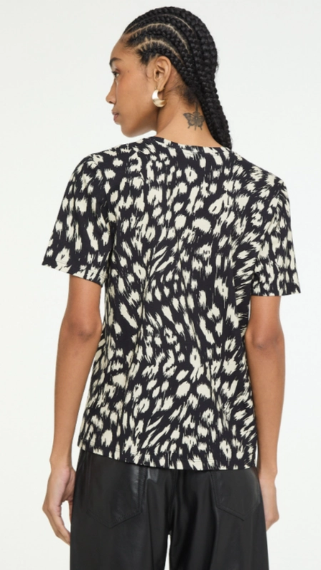 camiseta animale decote v onça abby