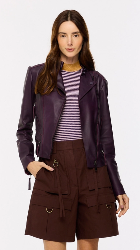 jaqueta de couro animale motor classica