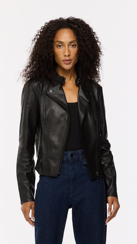 jaqueta de couro animale motor classica