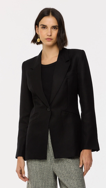 blazer bolsos com linho animale