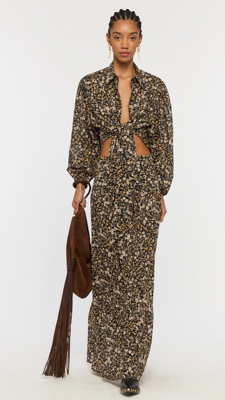 camisa voil animale amarração liberty onça color