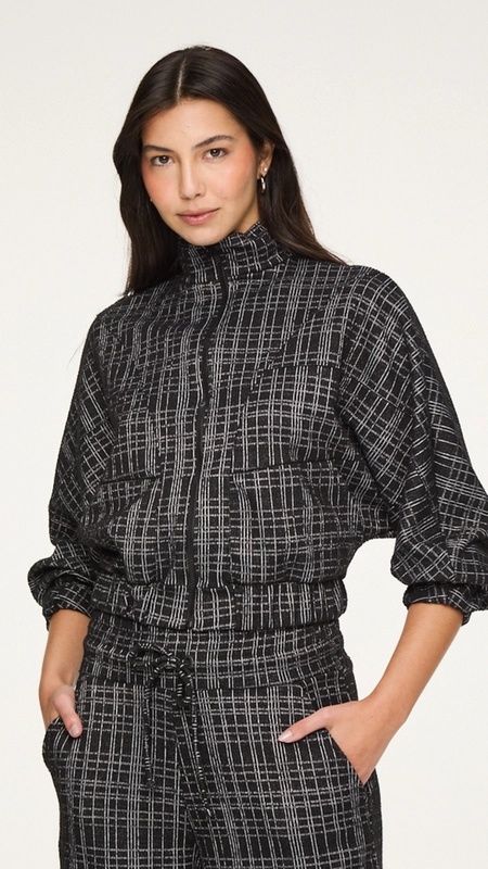 jaqueta malha texturizada animale jeans cj