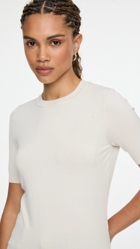 blusa tricot básica decote redondo animale jeans