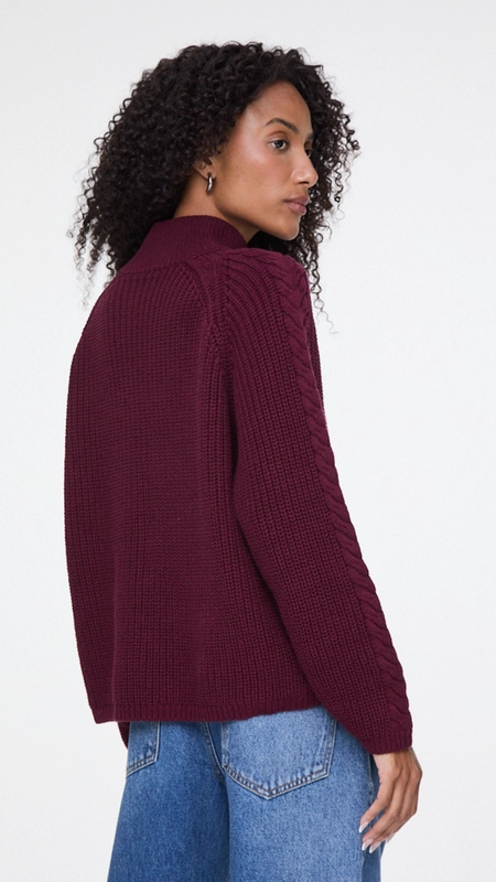 blusa tricot detalhes trançados animale jeans