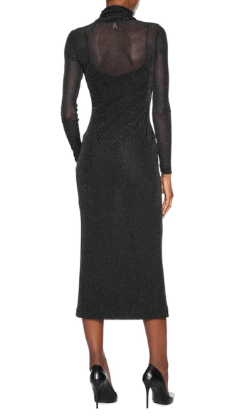 vestido midi tule com glitter animale jeans