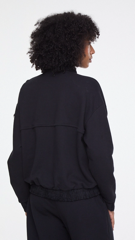 jaqueta moletom detalhes rib animale jeans cj