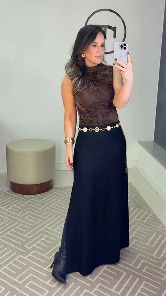 blusa devore onça sem manga animale jeans