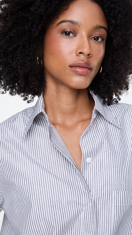 camisa listrada fios lurex animale jeans