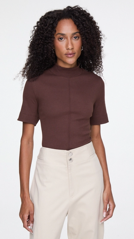 blusa mc gola alta ribana animale jeans