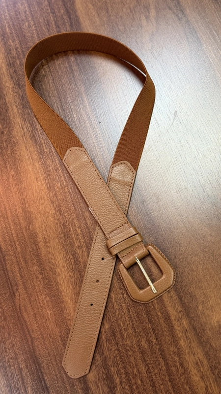 cinto malu couro com elástico 3cm